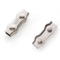 Duplexklemmen RVS dubbel