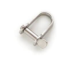 RVS sluitingen vlak pin met oog