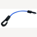 Spanrubber 5mm blauw met 2 kunststof haken