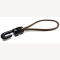 Spanrubber 5mm bruin met 1 kunststof haak