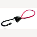 Spanrubber 5mm fuchsia-marineblauw met 1 grote metalen haak