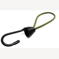 Spanrubber 5mm olijfgroen met 1 grote metalen haak