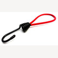 Spanrubber 5mm rood met 1 grote metalen haak