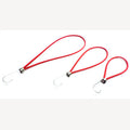 Spanrubber 5mm rood met 1 RVS haak