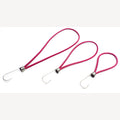 Spanrubbers 170-250mm fuchsia/donkerblauw met RVS haak