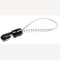Spanrubber 5mm wit-zwart met 1 kunststof haak