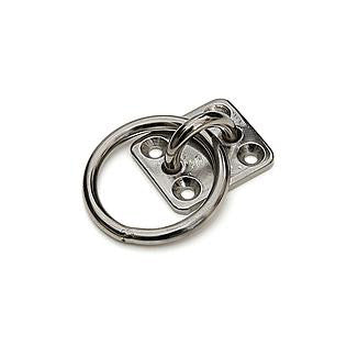 Mooring rings with plate stainless steel AISI 316