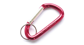 Aluminium sleutelhanger 80 mm met ring