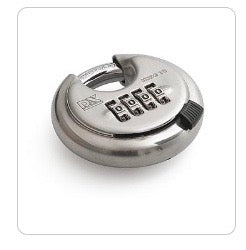Disc lock with combination lock