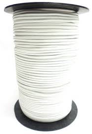 Elastisch koord op rol 2.5 mm wit
