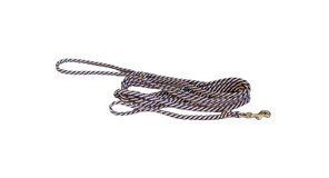 Hondenriem beige/blauw 3 meter