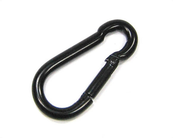 Black carabiner