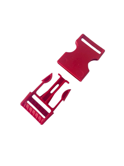 Kunststof gespsluiting rood
