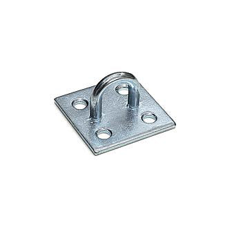 Galvanized wall plate with eye