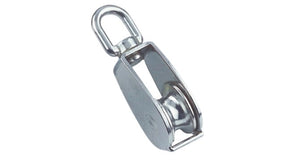 RVS katrollen met draaibare wartel