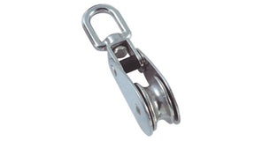 RVS katrollen met draaibare warteloog