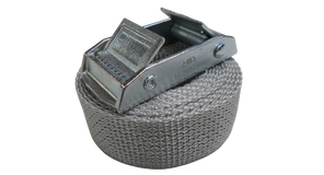 Spanband grijs 25 mm met losse dubbele klemsluiting