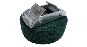 Spanband groen 25 mm met losse dubbele klemsluiting