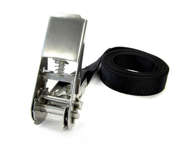 Spanbanden 25 mm met RVS ratel