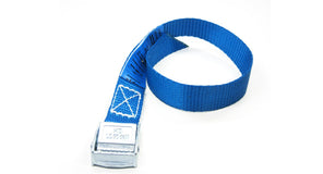 Spanbanden blauw 20 mm met klemsluiting
