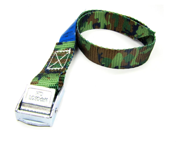 Spanbanden camouflage 20 mm met klemsluiting