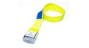Spanbanden geel 20 mm met klemsluiting