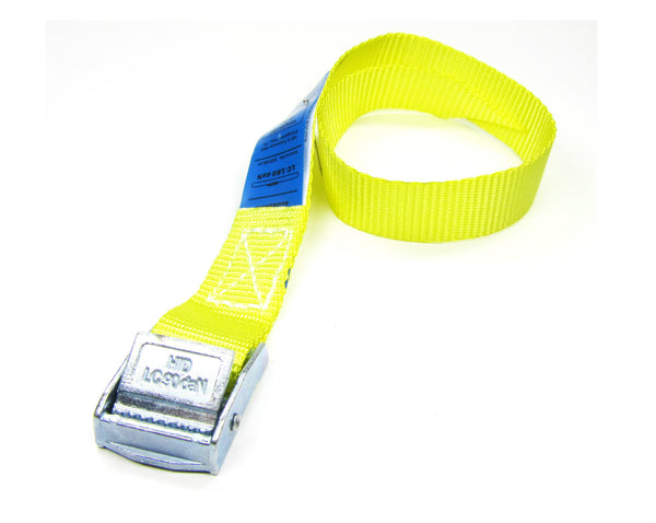 Spanbanden geel 20 mm met klemsluiting
