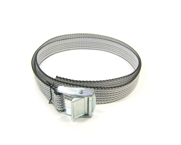 Spanbanden grijs 18 mm met klemsluiting
