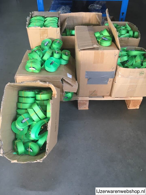 Spanbanden pallet voordeel