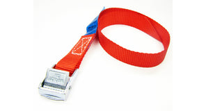 Spanbanden rood 20 mm met klemsluiting