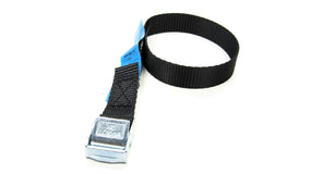 Spanbanden zwart 20 mm met klemsluiting