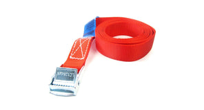 Spanbanden 25 mm rood met klemsluiting