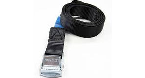 Spanbanden 25 mm zwart met klemsluiting