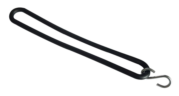 Black tension rubbers with S-hook