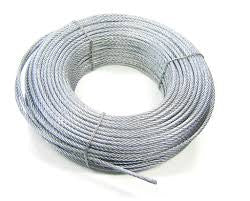 Staaldraad verzinkt 6x12 met 7 touwkernen 8 mm