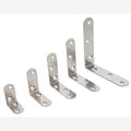 RVS Hoeken, ronde uiteinden, blanco, A4 30x15mm, 10 Stuk