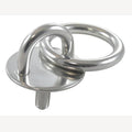 Eye plate round with thread and ring, A2 40mm, M8x26mm, ring 6x40mm, 10 Pieces
