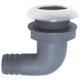 Feed-through fitting with hose connection, 90°, A4/Nylon for hose 19mm (3/4