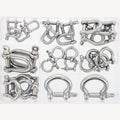 Assortimentsdoos sluitingen RVS A4 4-8 mm - 28-delig