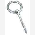 Oogbout met houtdraad en ring 4 x 45 mm oog 25 mm RVS 316 - 10 stuks