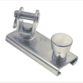 RVS Genua-slede met gaffelkop, A4 voor rail 25x4mm, bout 6mm, 1 Stuk