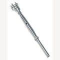 Spanschroef vorkaansluiting, gedraaide uitvoering,  A4 2,5mm/M5, bout 5mm, 10 Stuk
