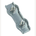 RVS Duplex staaldraadklem, A4 5mm, 25 Stuk