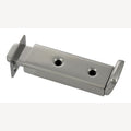 Sliding bolt with locking mechanism, heavy type, A4/plastic 123x32mm 2-piece for mounting, 1 Piece
