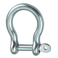 Round bracket, curved with unreinforced bolt, A4 5mm, 10 Pieces