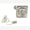 Recessed handle with lock, A2 50x55mm, 1 Piece