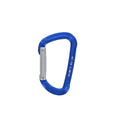 aluminum carabiner, aluminum 12x112mm blue, 5 pieces