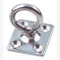 Square eye plate with swivel, A4 40x40mm, eye 6x18mm, 10 Pieces
