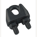RVS Staaldraadklem, A4 3mm M3, matzwart, 25 Stuk