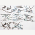 Assortment box Monel blind rivets II, Monel 4.8-6.4 mm 45-piece, 1 Piece